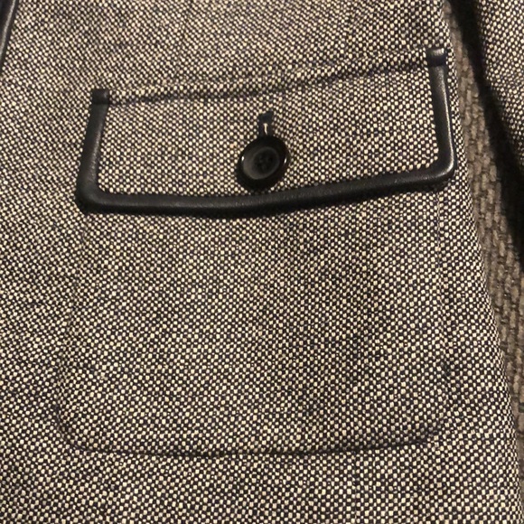 WWorth Wool/silk/leather blazer. Size 2 - Picture 3 of 5